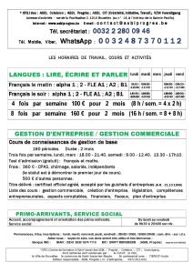 Cours de français langue étrangère, FLE, alphabétisation, connaissances de gestion de base, débutant, moyen, avancé, A1, A2, B1, à distance, online, par internet, à domicile, en classe, présentiel, pendant les congés scolaires, grand vacances. Formation, courte, accélérée, intensive, soir, matin, en journée, week-end, samedi, dimanche, stage, atelier, à côté de la place Saint-Josse, métro Madou, Bruxelles, Belgique. French language course, school, FLE, beginner, intermediate, advanced, A1, A2, B1, online, internet, at home, in class, face-to-face, during school holidays, long vacation. Training, short, accelerated, intensive, evening, morning, daytime, weekend, Saturday, Sunday, internship, Belgium, in Brussels, in Saint-Josse, metro Madou.